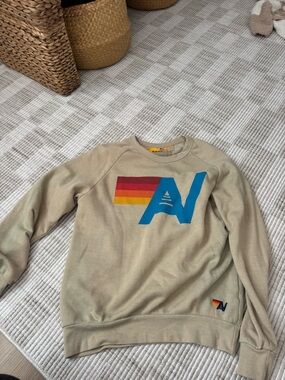 Aviator Nation tan crewneck